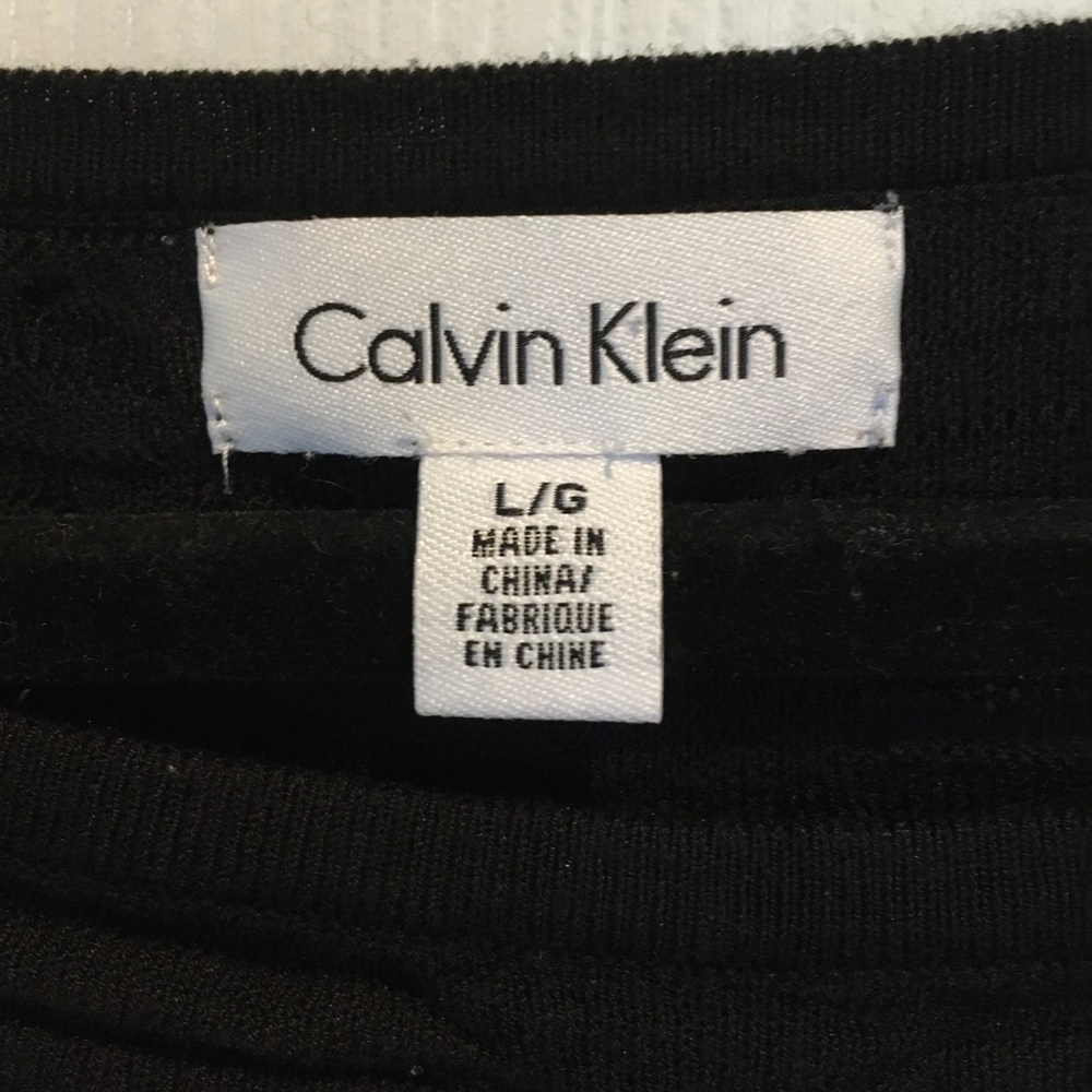 Calvin Klein Ripple Mesh Knit Top - Picture 3 of 8